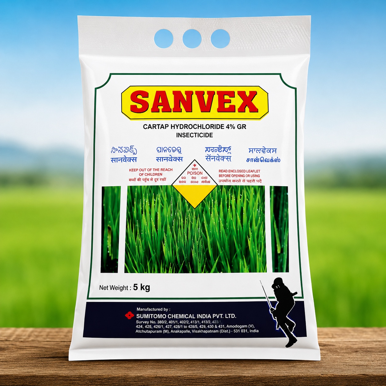 SANVEX Cartap Hydrochloride 4% GR Insecticide