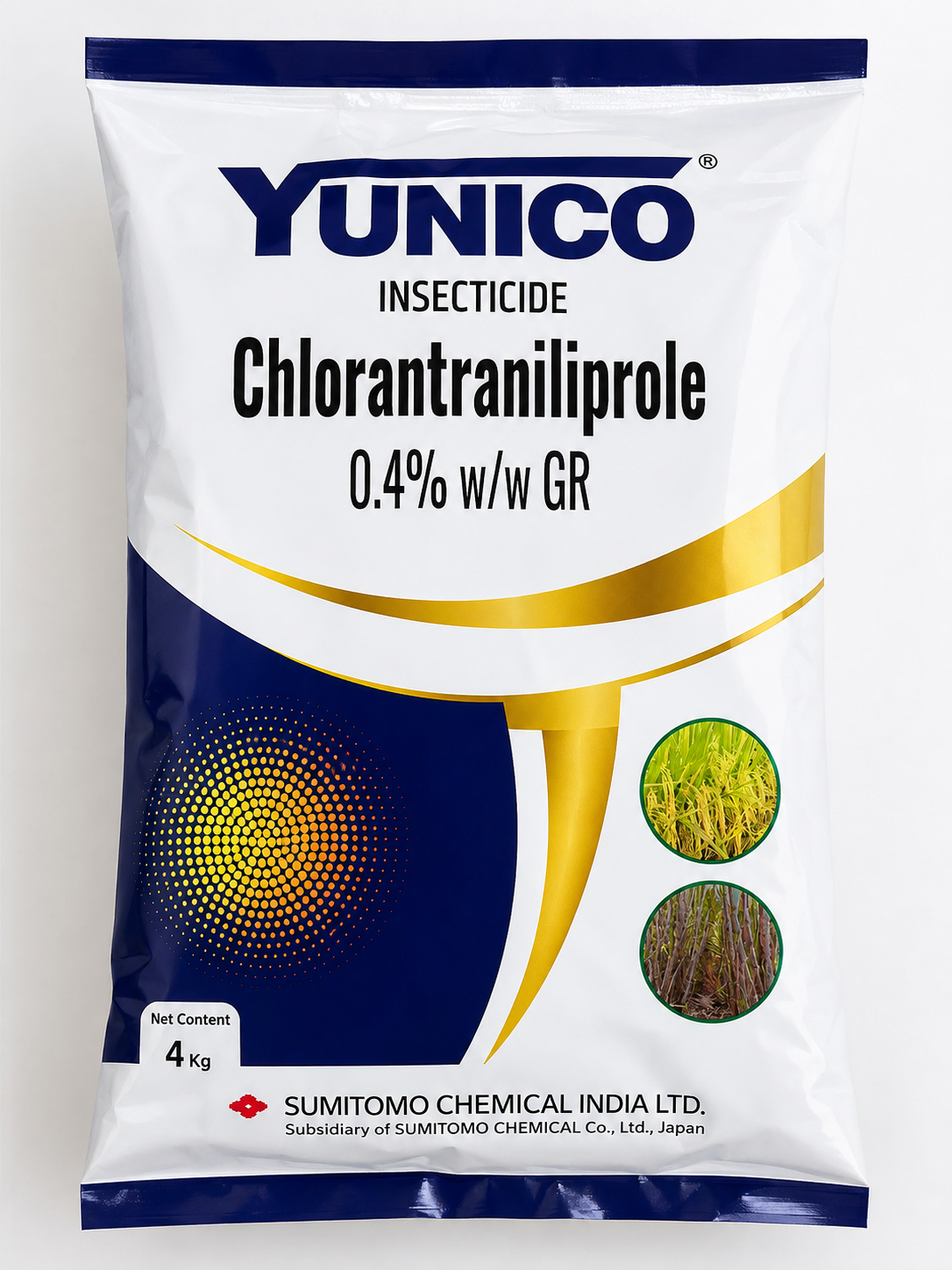 YUNICO Insecticide Chlorantraniliprole 0.4% w/w GR